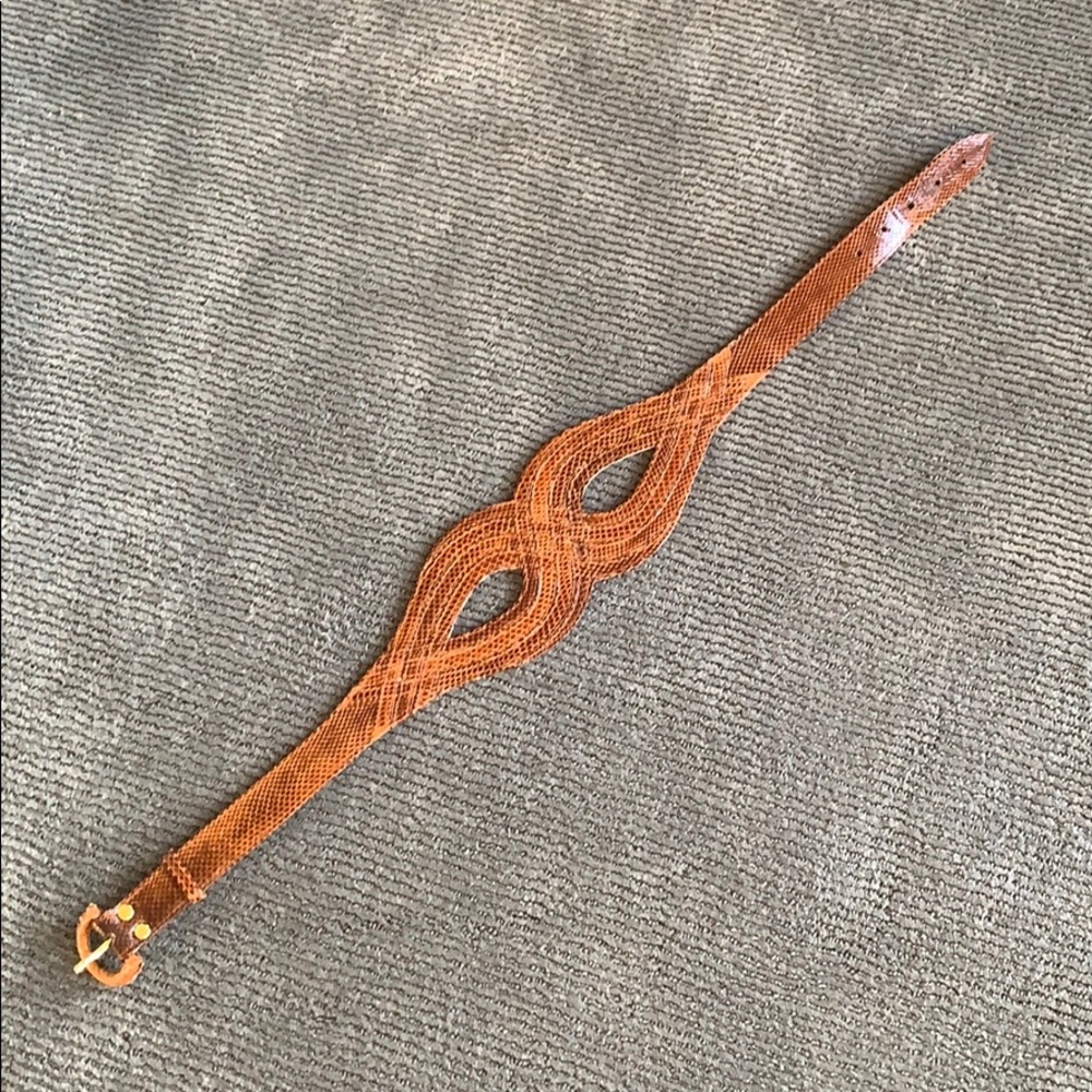 J. LYNCH BROWN LUGGAGE WAIST BELT